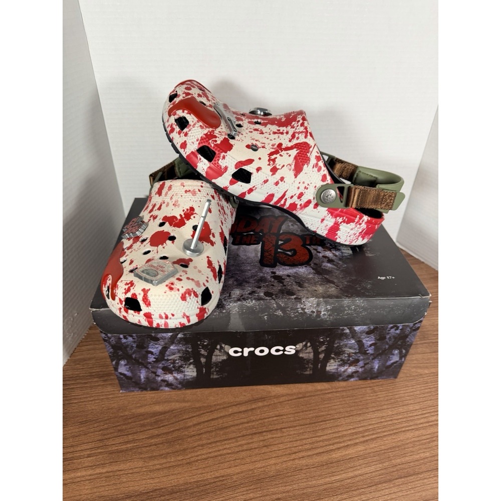 2025 CROCS Classic Clogs  Friday The 13th‎ Jason Vorhees Size M9/W11